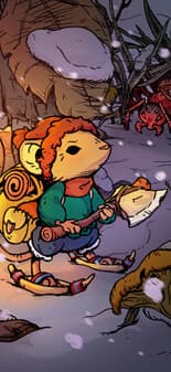 Winter Burrow - Crafting and resource gathering scene